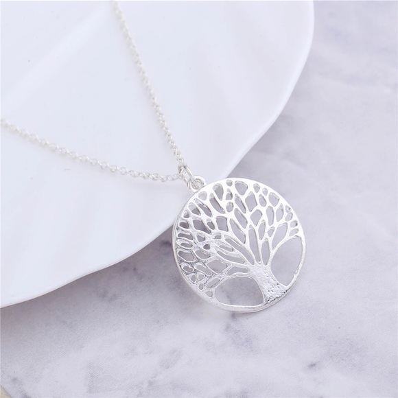 ☀️Back Again! Silver Tree of Life Pendant Necklace - Picture 2 of 3